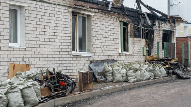 Professional Fire Damage Removal technician working in Galesville, MD